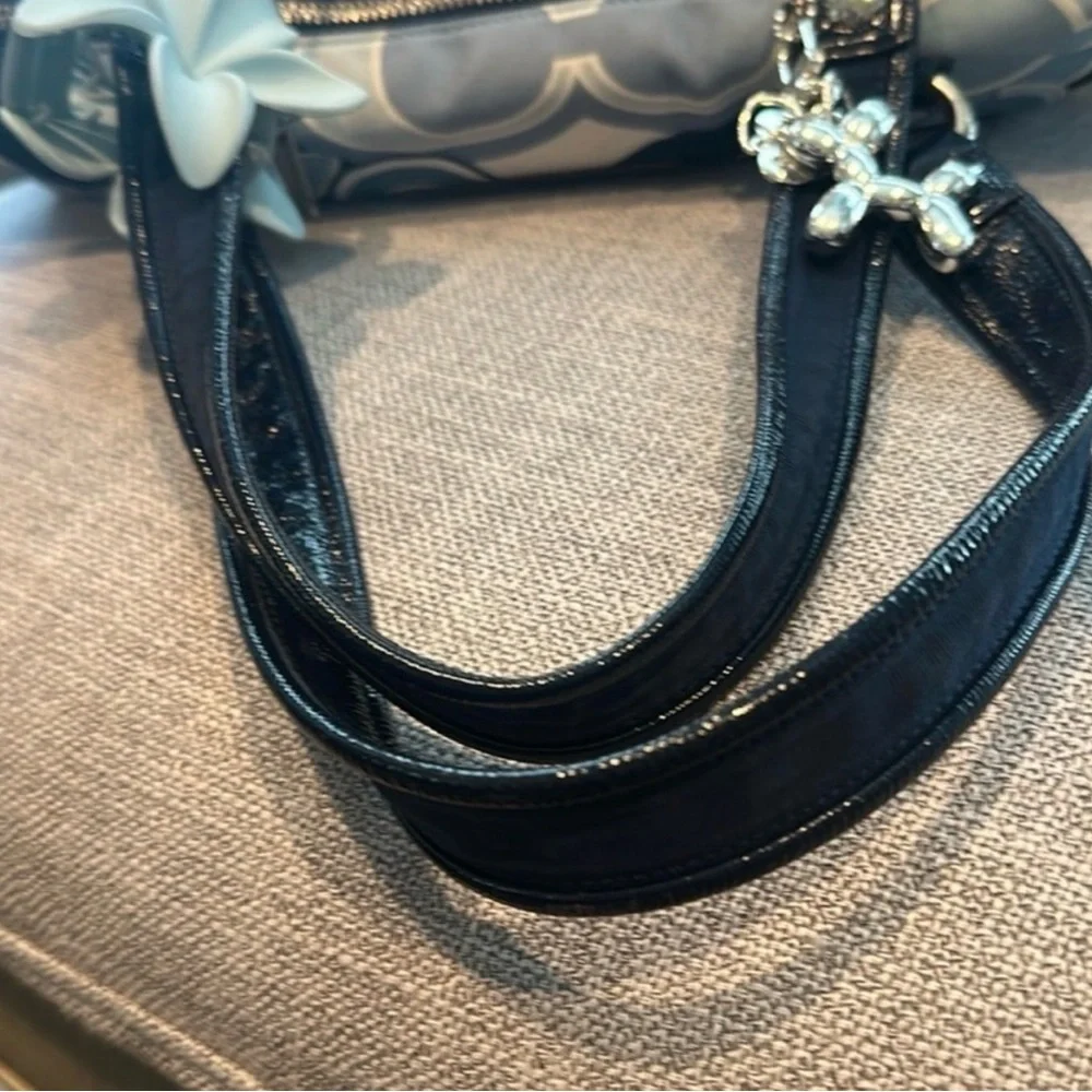 Coach Poppy Signature Graphic Tote in Denim and Cream - Picture 2 of 9